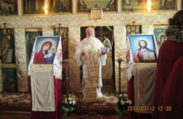 Slujbă arhierească la Tioltiur