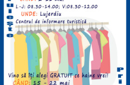 Dăruind primeşti! Donaţie de haine!