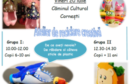 Atelier de reciclare creativă- Cămin Cultural Cornești